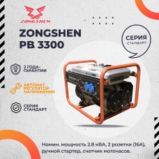 Бензиновый генератор Zongshen PB 3300