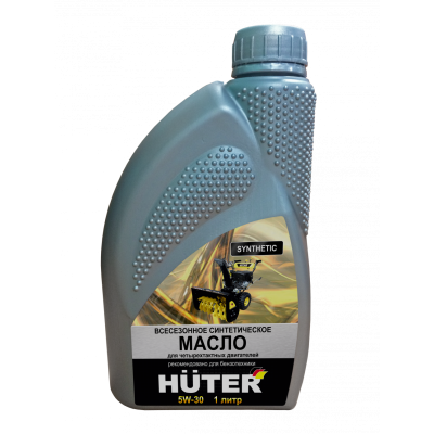 Масло моторное 5W-30 синтетическое для четырёхтактных двигателей Huter