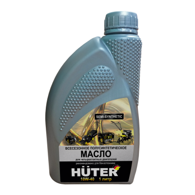 Масло моторное 10W-40 полусинтетическое для четырёхтактных двигателей Huter